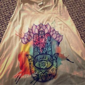 Bohemian yoga tank